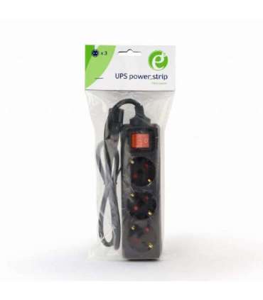 UPS ACC CABLE POWER EXT. 0.6M/3OUTL. EG-PSU3-01 GEMBIRD