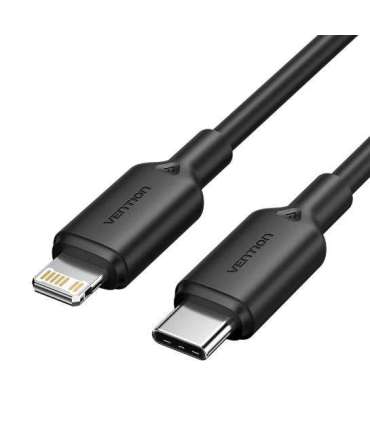 CABLE USB-C TO LIGHTNING/2M BLACK LAKBH VENTION