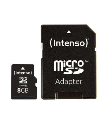MEMORY MICRO SDHC 8GB C10/W/ADAPTER 3413460 INTENSO