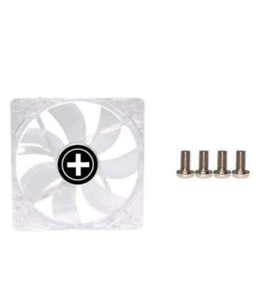CASE FAN 120MM TRANSP 3PIN+4P/RED 12V XF046 XILENCE