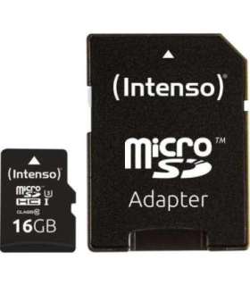 MEMORY MICRO SDHC 16GB C10/W/ADAPTER 3433470 INTENSO