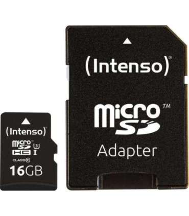MEMORY MICRO SDHC 16GB C10/W/ADAPTER 3433470 INTENSO