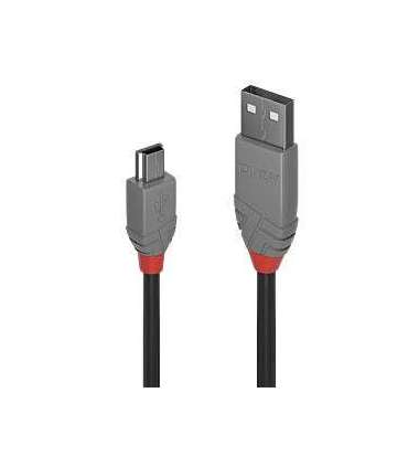 CABLE USB2 A TO MINI-B 5M/ANTHRA 36725 LINDY