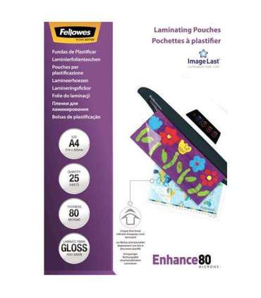 LAMINATOR POUCH IMAGELAST/A4 80 25PCS 5396205 FELLOWES