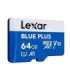 MEMORY MICRO SDXC 64GB UHS-I/W/A LMSBLPL064G-BNANG LEXAR