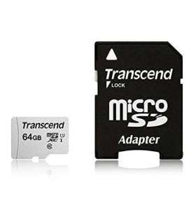 MEMORY MICRO SDXC 64GB W/ADAPT/UHS-I TS64GUSD300S-A TRANSCEND