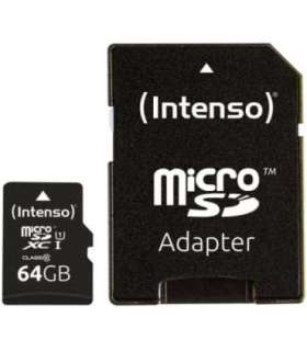 MEMORY MICRO SDXC 64GB C10/W/ADAPTER 3433490 INTENSO