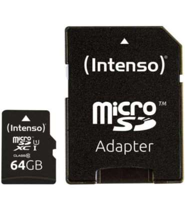 MEMORY MICRO SDXC 64GB C10/W/ADAPTER 3433490 INTENSO