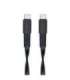 CABLE USB-C TO USB-C 1.2M/BLACK PS6005 BK12 RIVACASE