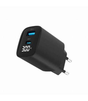CHARGER USB 30W 2PORT/TA-UC-PDQC30LCD-BK-01 GEMBIRD
