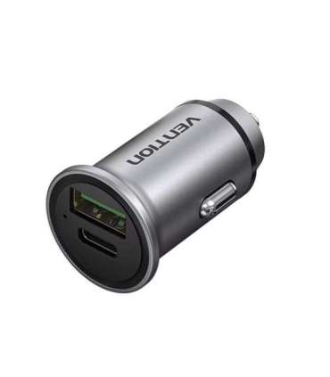 MOBILE CHARGER CAR USB/2P GRAY FFBH0 VENTION