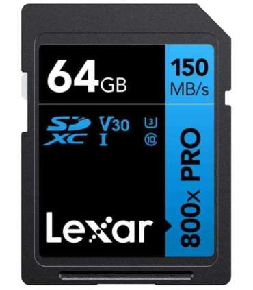 MEMORY SDXC 64GB UHS-I/LSD0800P064G-BNNNG LEXAR