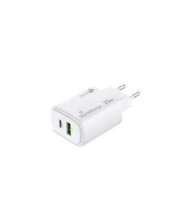 POWER ADAPTER USB/USB-C 25W/FAST MRMA112-2 MEDIARANGE