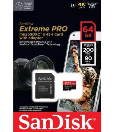 MEMORY MICRO SDXC 64GB UHS-I/W/A SDSQXCU-064G-GN6MA SANDISK