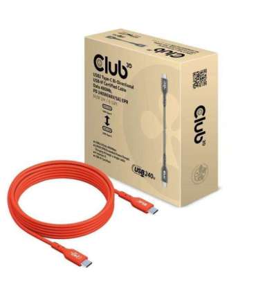 CABLE USB-C TO USB-C 2M/M/M CAC-1573 CLUB3D