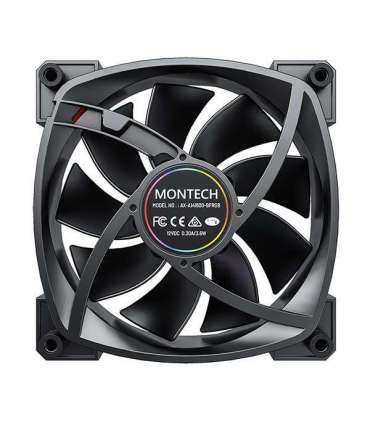 CASE FAN 140MM/RX140 PWM BLACK MONTECH