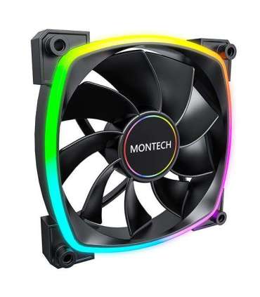 CASE FAN 140MM/RX140 PWM BLACK MONTECH