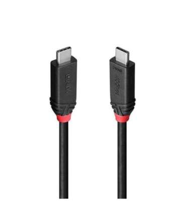 CABLE USB4 240W TYPE C 0.5M/BLACK LINE 37000 LINDY