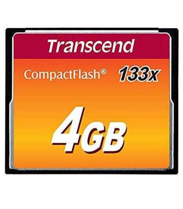 MEMORY COMPACT FLASH 4GB/SLC TS4GCF133 TRANSCEND