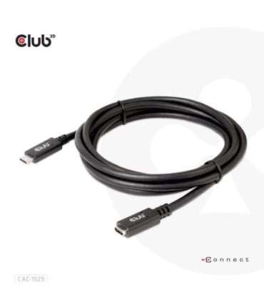 CABLE USB-C TO USB-C 2M/M/F CAC-1529 CLUB3D