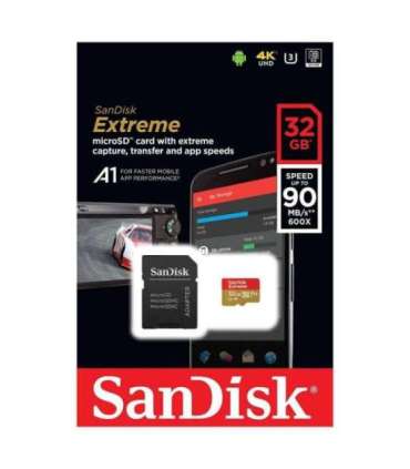 MEMORY MICRO SDHC 32GB UHS-I/W/A SDSQXAF-032G-GN6AT SANDISK