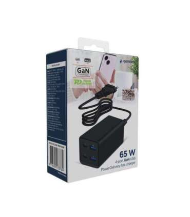 CHARGER USB UNIVERSAL 4P 65W/TA-UC-2A2C-PD65-01-BK GEMBIRD