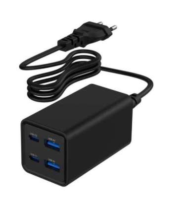 CHARGER USB UNIVERSAL 4P 65W/TA-UC-2A2C-PD65-01-BK GEMBIRD