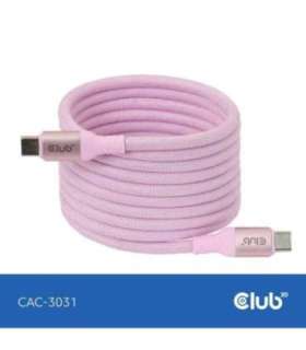 CABLE USB-C TO USB-C 2M/MAGNETIC PINK CAC-3031 CLUB3D