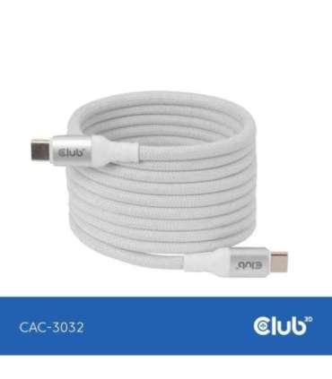 CABLE USB-C TO USB-C 2M/MAGNETIC WHITE CAC-3032 CLUB3D