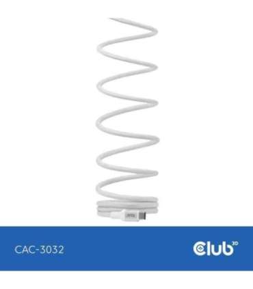 CABLE USB-C TO USB-C 2M/MAGNETIC WHITE CAC-3032 CLUB3D