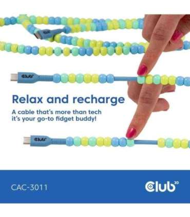 CABLE USB-C TO USB-C/BLUE CAC-3011 CLUB3D
