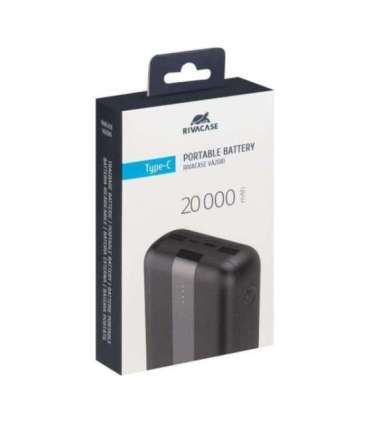 POWER BANK USB 20000MAH/VA2081 BLACK RIVACASE