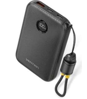 POWER BANK USB 10000MAH 22.5W/BLACK FKAB0-C VENTION