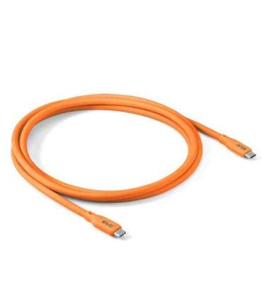 CABLE USB-C TO USB-C 2M/M/M ORANGE CAC-3000 CLUB3D