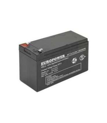 BATTERY 12V 7.2AH VRLA/EP7.2-12 T2 EUROPOWER EMU
