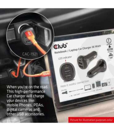 NB CHARGER CAR/36W CAC-1921 CLUB3D