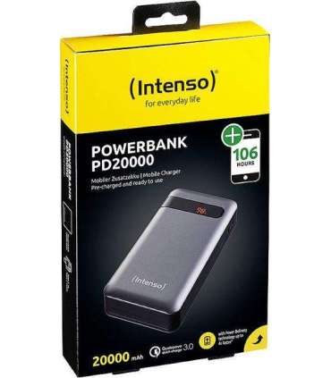 POWER BANK USB 20000MAH QC3.0/ANTHRACITE PD20000 INTENSO