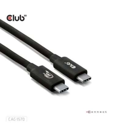 CABLE USB-C TO USB-C 1.2M/BLACK CAC-1570 CLUB3D