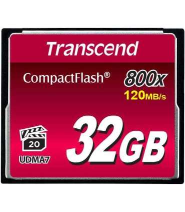 MEMORY COMPACT FLASH 32GB/800X TS32GCF800 TRANSCEND