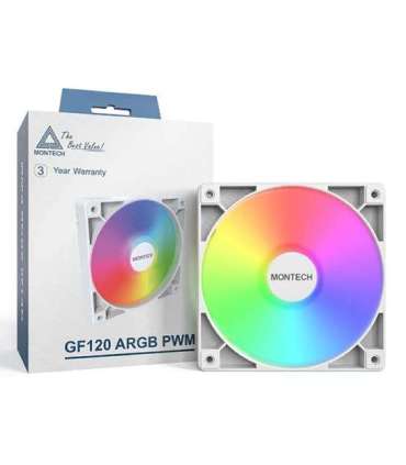 CASE FAN 120MM GF120 V2/ARGB PWM 3I1(W) MONTECH