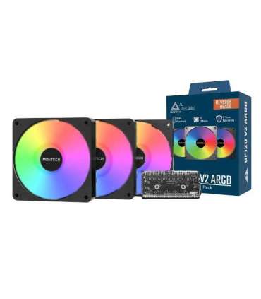 CASE FAN 120MM GF120R V2/ARGB PWM 3I1 (B) MONTECH