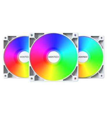 CASE FAN 120MM GF120R V2/ARGB PWM 3I1 (W) MONTECH