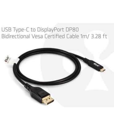 CABLE USB-C TO DP 1M/M/M CAC-1559 CLUB3D