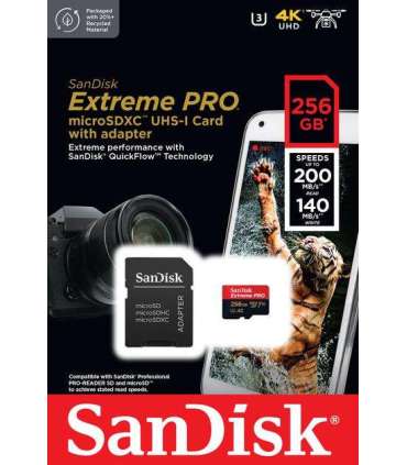 MEMORY MICRO SDXC 256GB UHS-I/W/A SDSQXCD-256G-GN6MA SANDISK