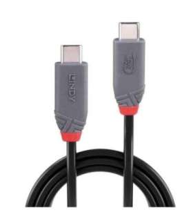 CABLE USB4 240W TYPE C 0.8M/40GBPS ANTHRA LINE 36956 LINDY