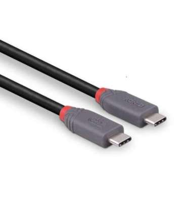 CABLE USB4 240W TYPE C 0.8M/40GBPS ANTHRA LINE 36956 LINDY