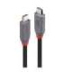 CABLE USB4 240W TYPE C 0.8M/40GBPS ANTHRA LINE 36956 LINDY