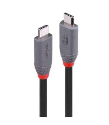 CABLE USB4 240W TYPE C 0.8M/40GBPS ANTHRA LINE 36956 LINDY