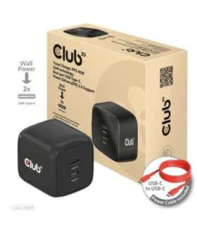 MOBILE CHARGER WALL USB-C DUAL/45W CAC-1909EU CLUB3D