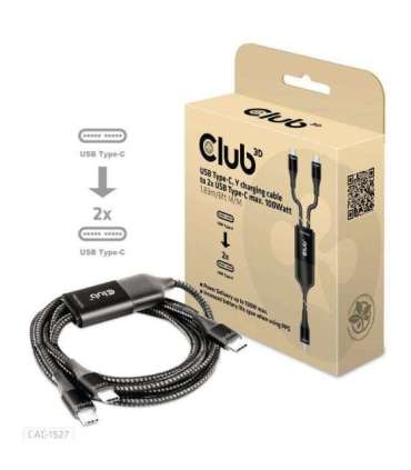 CABLE USB-C TO 2XUSB-C 1.83M/M/M CAC-1527 CLUB3D